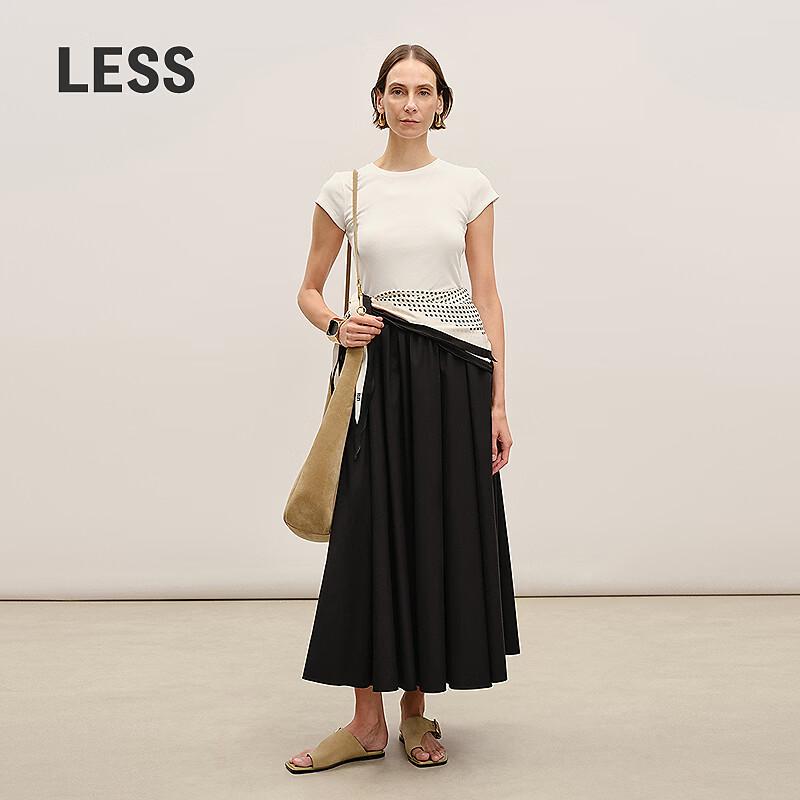 Less Casual Cotton A-Line Maxi Skirt