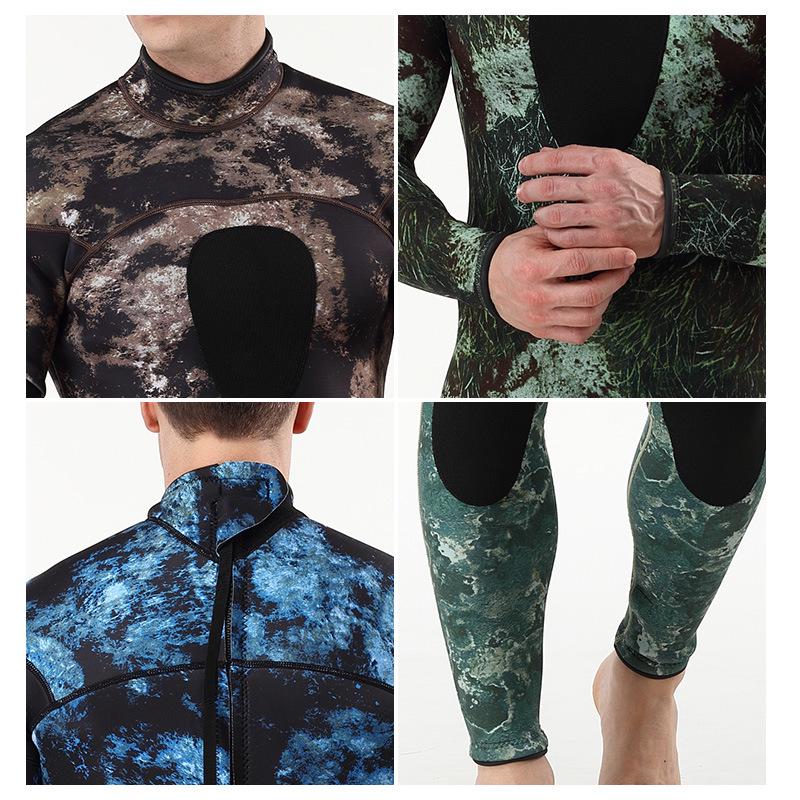 3MM Camouflage Neoprene One-Piece Wetsuit for Surfing & Diving