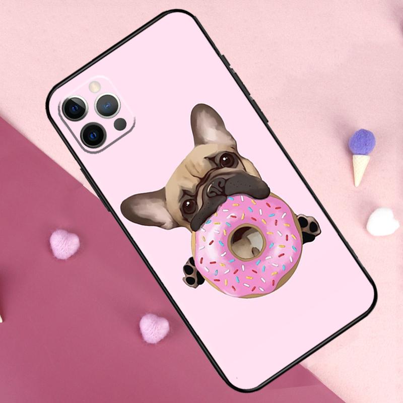 Französische Bulldogge Hund Handyhülle Für iPhone 17 Pro Max 11 14 15 16 Pro Max Plus 12 13 Mini 16e 17 Air Rückseite