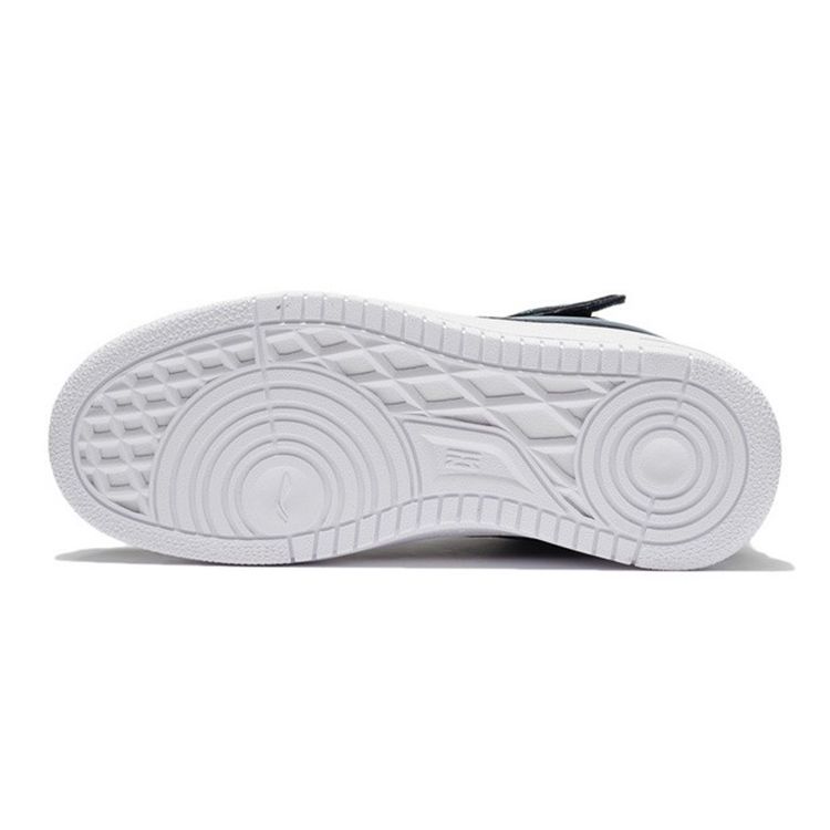 Li-Ning Rebound Shock Absorption Durable Mid-Top Kids Skate Shoes Misty Blue Kids Sneakers YKCS020-7