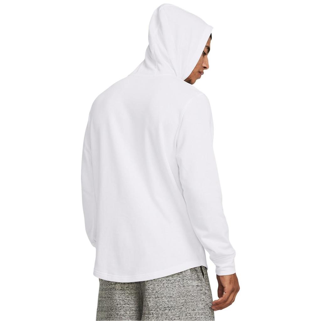 Under Armour Rival Terry Graphic Hoodie 1386047 100 (White/L/Men's)