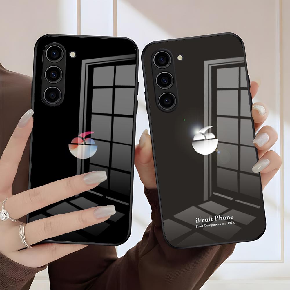 IfruitS-ES Logo Phone Case For Samsung S26 S25 Edge S24 S23 S22 S21 S20 Ultra Plus FE Glass Cover