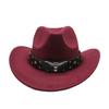 Western Cowboy Hat Vintage Jazz Hat Men And Women Wool Top Hat Felt Hat