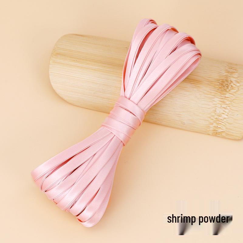 Hengmeihe Satin Cheongsam Paspelband - 0,6 cm Bügelfreie Saumeinfassung für Bekleidungszubehör