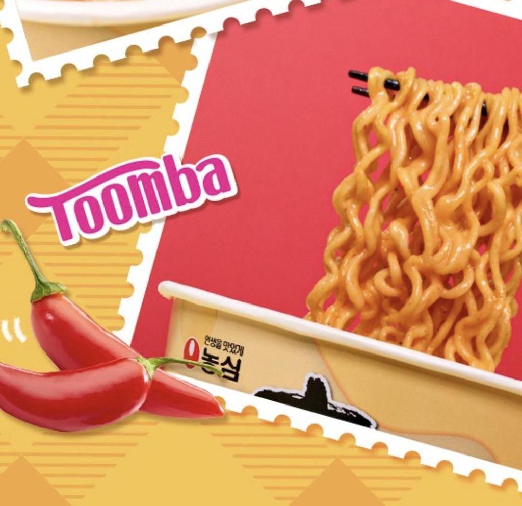 Nongshim Shin Ramyun Toomba Big Bowl Spicy Creamy Pasta Style Instant Noodles 113g (Pack of 6)