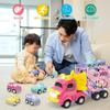 KaeKid Car Toy Mini Car Toy Girl 2 3 4 5 Years Old Girl Gift Children's Car Toy Light and Sound Storage Educational Toy 1 Year Old Boy Ranking