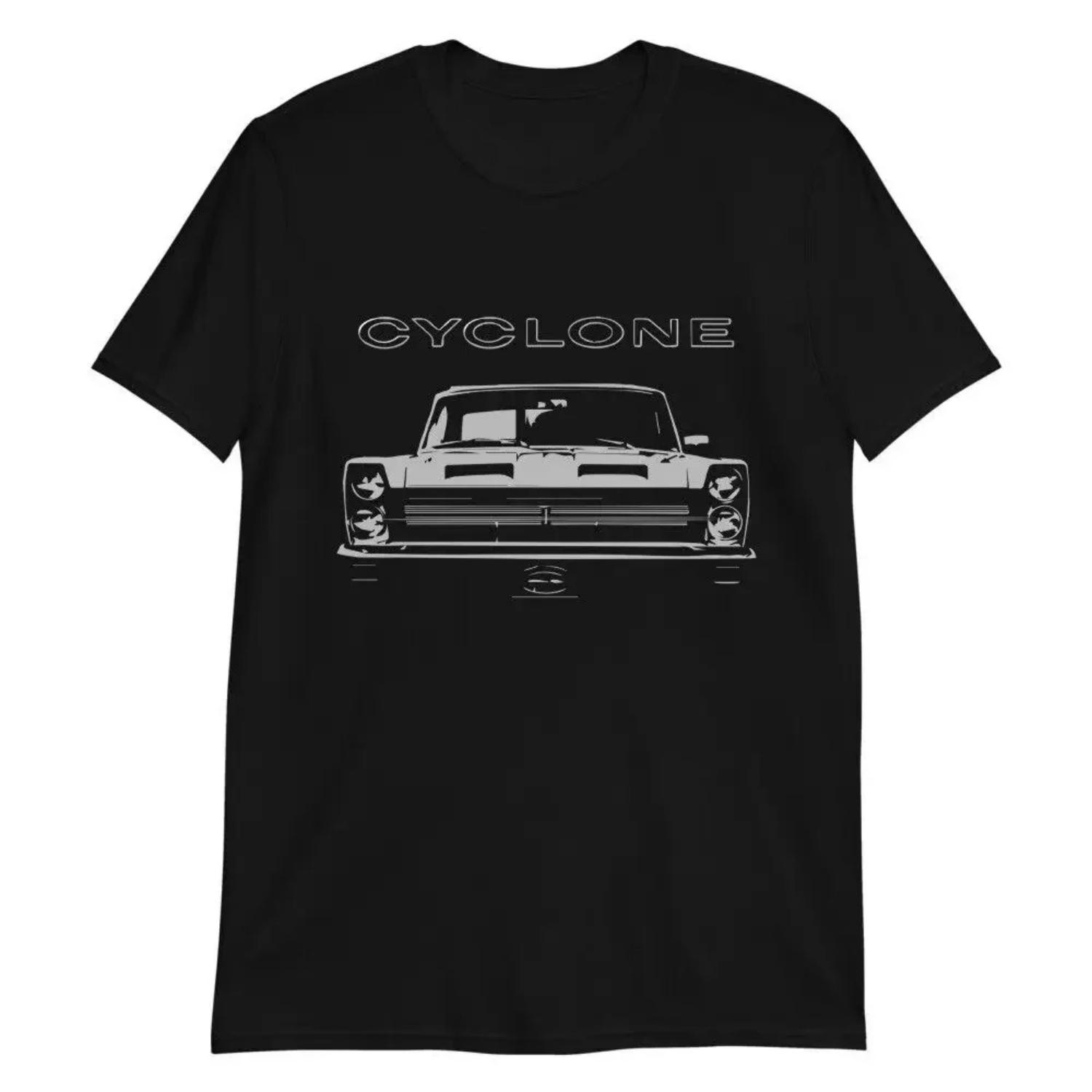 

American Automobile 1965 Cyclone Antique Car T-Shirt Short Sleeve Casual 100% Cotton O-Neck Summer Mens T-shirt Size S-3XL S чёрный