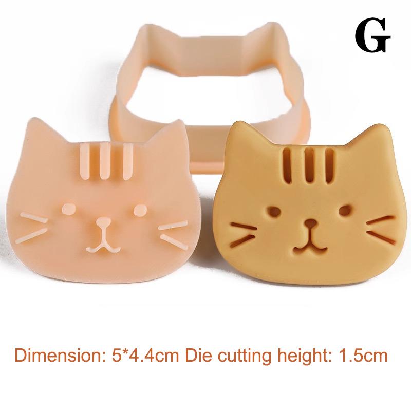 1Pc Cute Cartoon Cat Paw & Fishbone Cookie Cutter Set Baking Fondant Molds Tool for Cake Decoration Kitchen Cooking Accessories