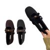 High-end Women's Autumn and Winter Warm Cotton Shoes with Inner Height Increase and Fleece. Single Shoes