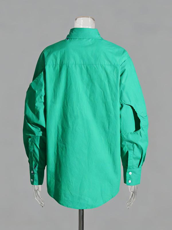 Chemise Irregular Loose Design de Niche Coréen pour Femmes - Style Mode Printemps 2026