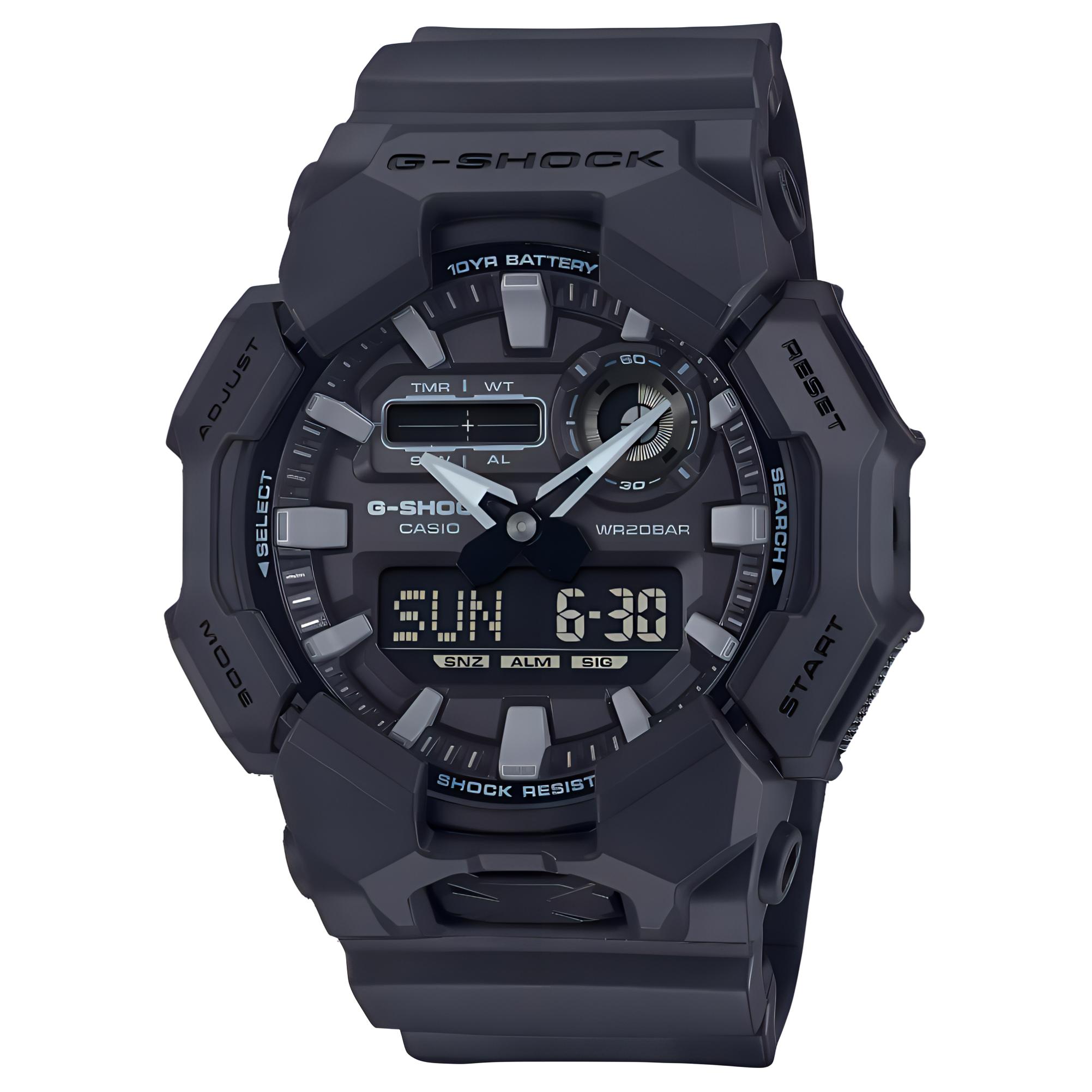 CASIO Quartz Movement Resin Strap Watch Men s Watches Black Dial GA-010-1A1JF Black Dial