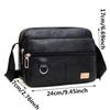 Pánská voděodolná crossbody taška Velká kapacita Nastavitelný popruh Outdoorové aktivity Cestování Běh Turistika Cyklistika Tašky přes rameno Směr zipu Náhodný
