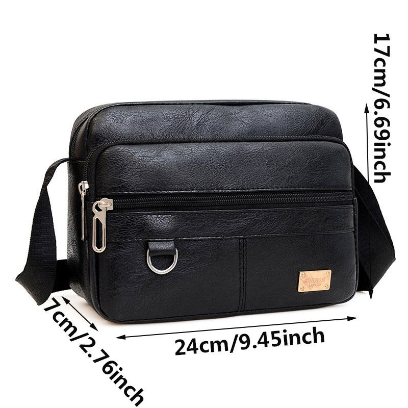 Pánská voděodolná crossbody taška Velká kapacita Nastavitelný popruh Outdoorové aktivity Cestování Běh Turistika Cyklistika Tašky přes rameno Směr zipu Náhodný