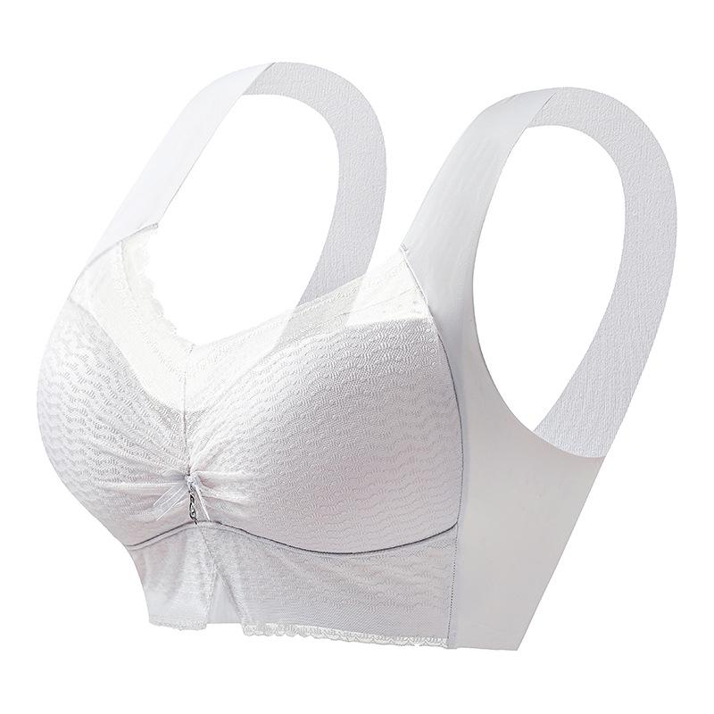 

Lace Seamless Push-Up Bra: Wire-Free, Anti-Sagging, Beautiful Back Design for Women 3XL (Weight 140-160 Jin)