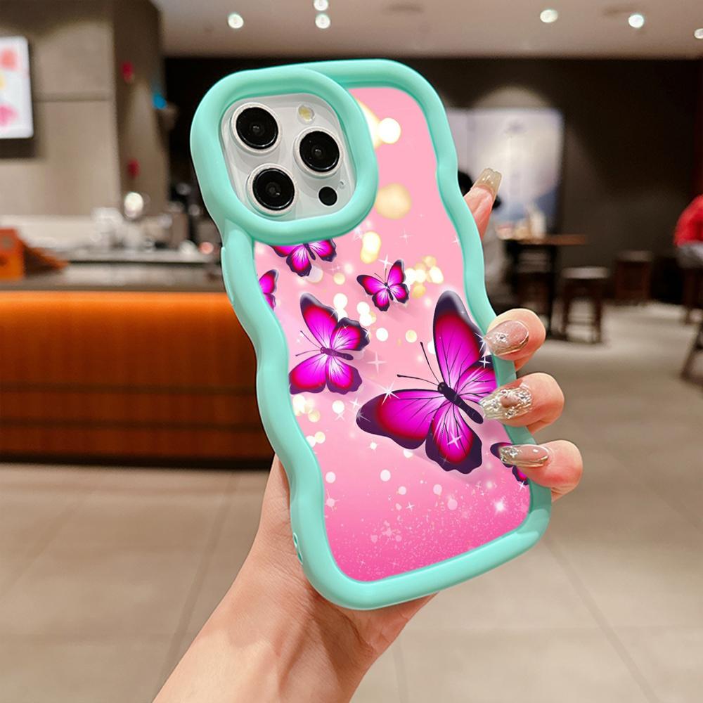 Macaron Soft TPU Phone Case for Xiaomi Poco X3 X5 X6 M6 Pro Redmi 10c 12C 13C Redmi Note 10 11 12 13 Pro 10s 11s 12s Cover Ae66 Butterfly Flower Cute