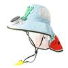 Kids Hat Fan Cap Kids Sun Cap with Built-in Solar Fan Wide Brim Sun Protection Hat Breathable Mesh Summer Hat with Cartoon