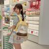 Schoolbag Cute College School Bag Female Junior High School Student Elementary School Student Versatile Girl Transparent Backpack Ins Japanese