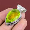 Faceted Lemon Topaz Gemstone Pendant Beautiful Vintage Pendant 925 Sterling Silver Pendant Handmade Jewelry Anniversary Gifts Decent Pendant
