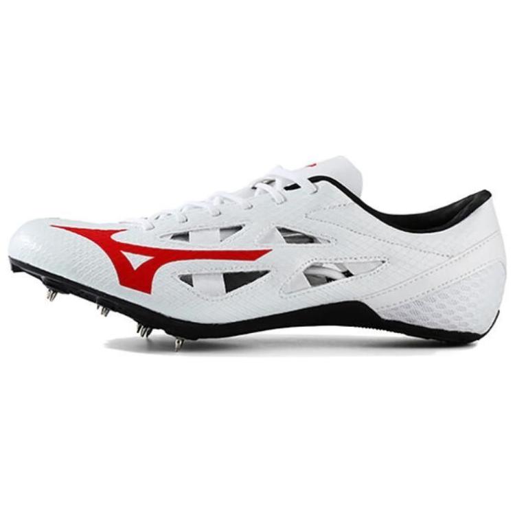 Mizuno Comfortable Lightweight Slip-Resistant Durable Breathable Low-Top Sprinting Running Shoes Unisex Sneakers White Red U1GA202101
