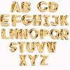Exquisite Gold Plated 26 of Them English Alphabet Bead Charms copper Charm Ideal For Women Necklaces Bracelets Accessories Do It Yourself Jewellery