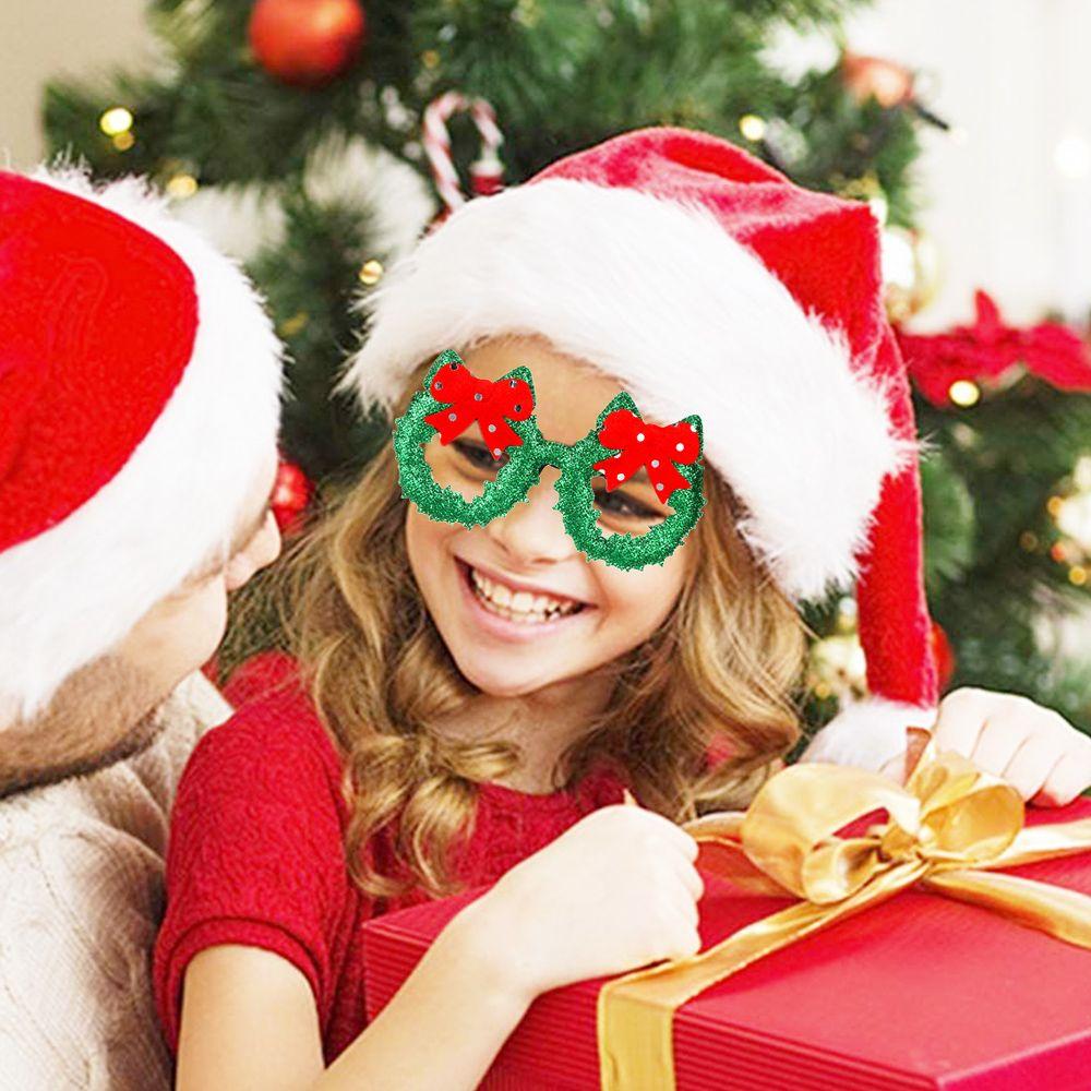 Neujahrs-Foto-Requisite Weihnachtsdekorationen Weihnachtsmannbrille Weihnachtsbrillen-Gestell Rentier Weihnachtsbaum