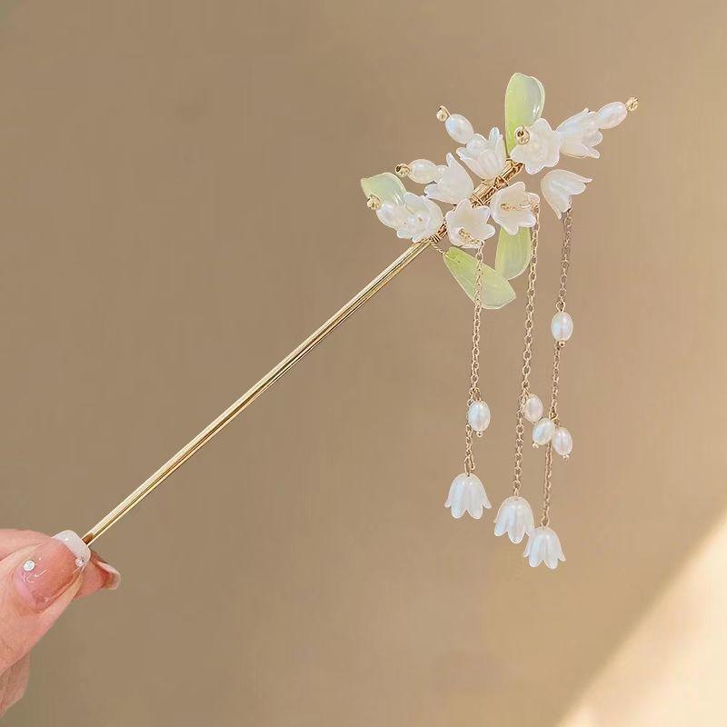 

Элегантный китайский стиль заколка для волос кисточка палочка для волос традиционный цветочный дизайн прическа аксессуар женские ювелирные изделия шпилька игла для волос