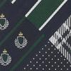 [Comme Ca Ism] Patchwork Pattern Tie 47-06NO04-206 Navy x Green F