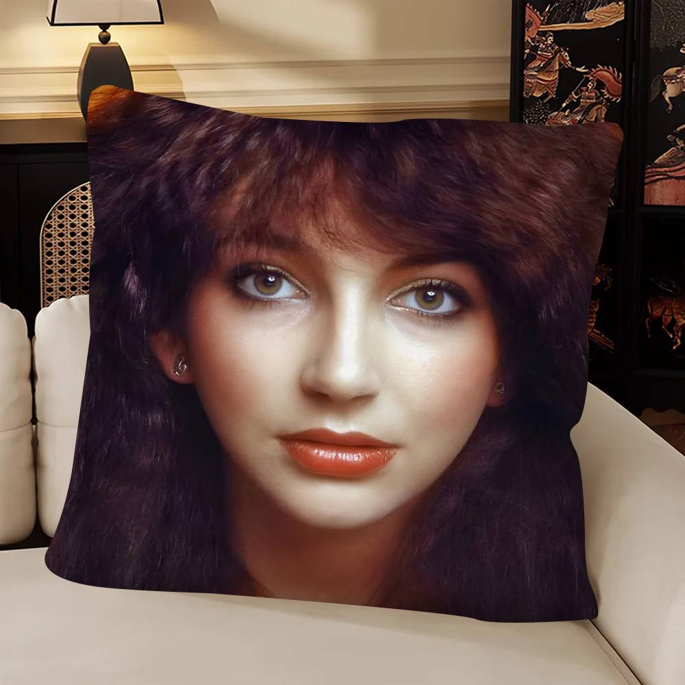Singer Kate Bush Pillow Case Fashion Square Pillowcase Bedroom Sofa Room Ins Decoration Leisure