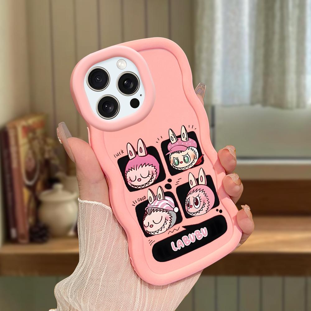 Big Wave Edge Weiches Silikonmaterial Macaron-Telefongehäuse Stoßfestes Schutzgummigehäuse für iPhone Samsung Huawei Honor Xiaomi Redmi OnePlus Moto