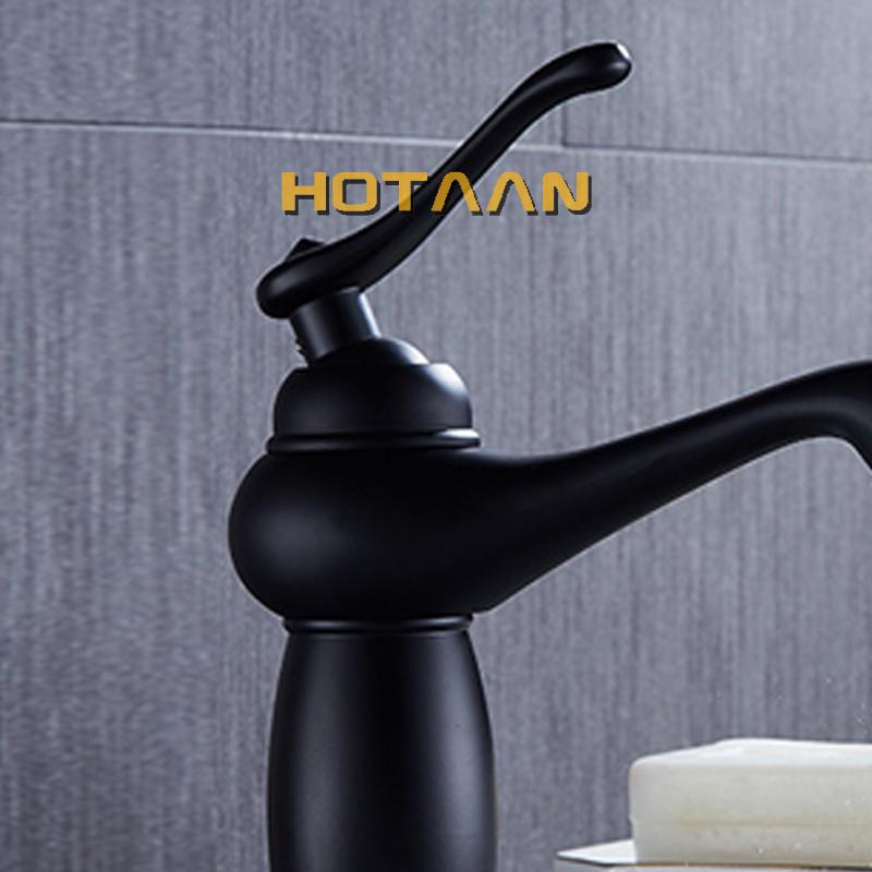 . New Arrival Bathroom Black Basin Faucet Brass Mixer Tap with Ceramic Torneiras Para Banheiro