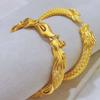 Armlet Dragon and Phoenix Bracelets Zinc Zinc Alloy Bride Wrist Jewelry Chinese Style Golden Bangle  Daily