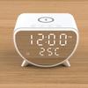 3 In 1 Wireless Charger Stand with Alarm Clock & Thermometer 15W Fast Charging for iPhone 17 16 15