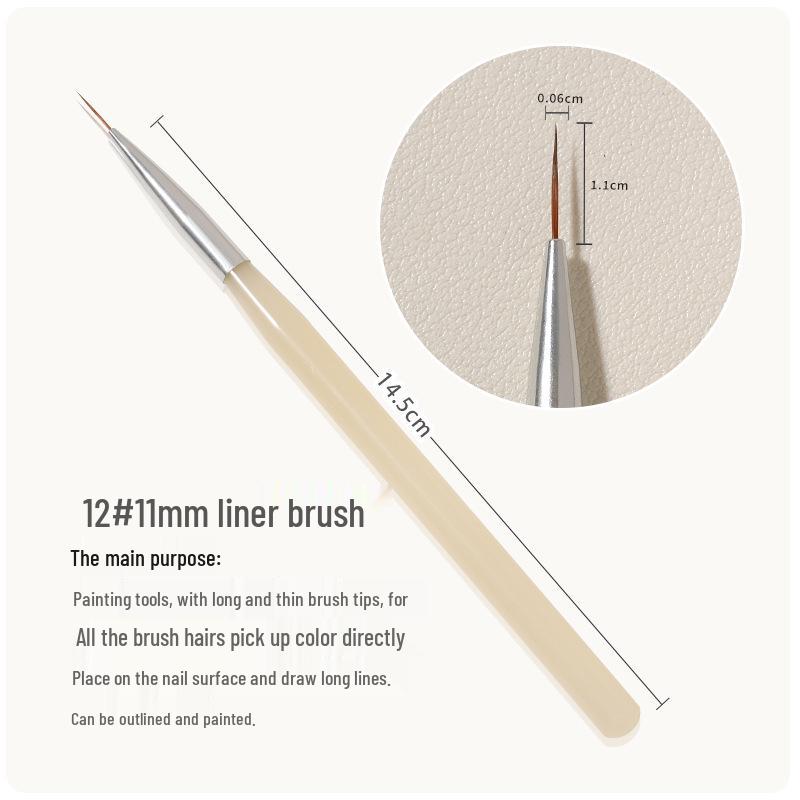 Nail Art Pen for Line Drawing, French Ombre, Gradient, Dotting, and Floral Designs – Light Therapy Tool Brush