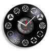 45 RPM Vinyl Record Wall Clock for Bedroom Retro Music Album Longplay Home Decor Timepieces Silent Non Ticking Clock Wall Watch
