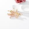 Wheat Ear Brooch Pin Crystal Rhinestone Flower Brooches Wedding Jewelry Gifts