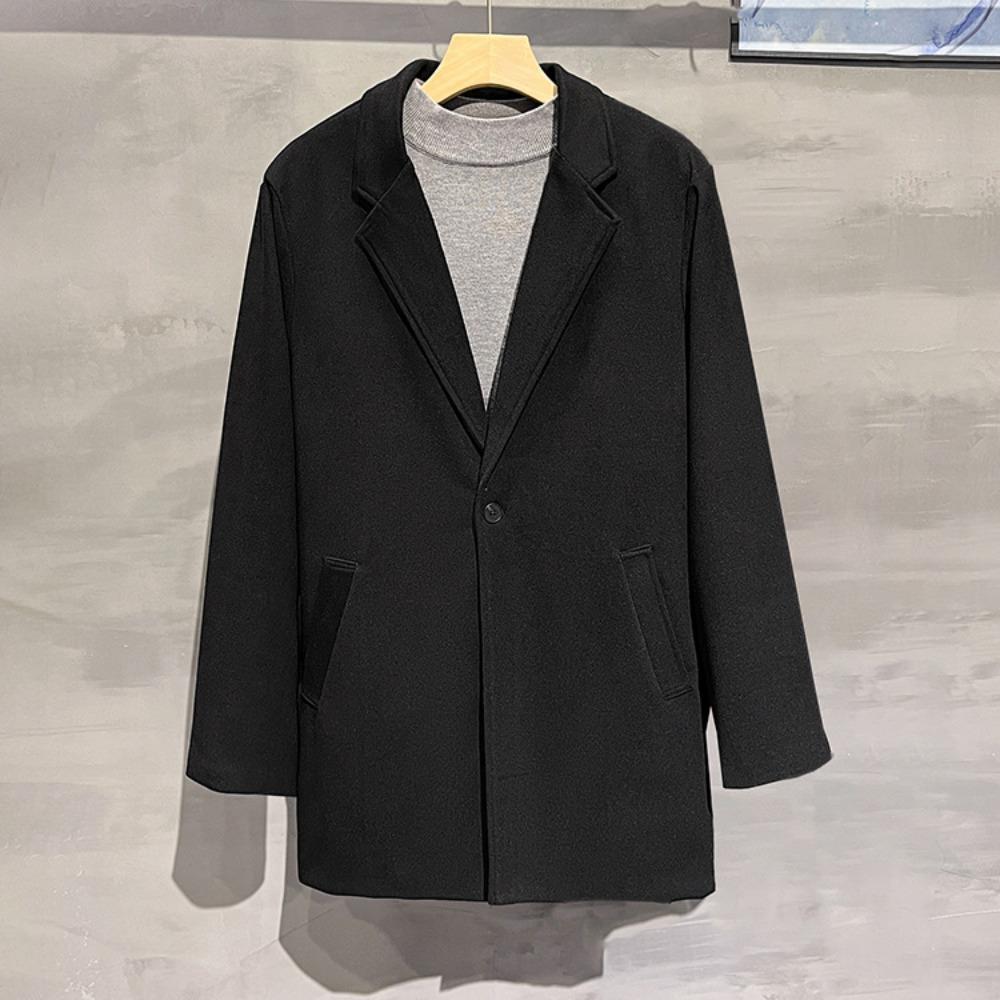 

Autumn and winter new woolen blazer men s casual suit top Korean version trendy woolen coat jacket S