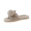 Rabbit ears fluffy slippers women wear ins tide 2025 autumn and winter new Internet celebrity thick bottom cotton mop home one-word mop