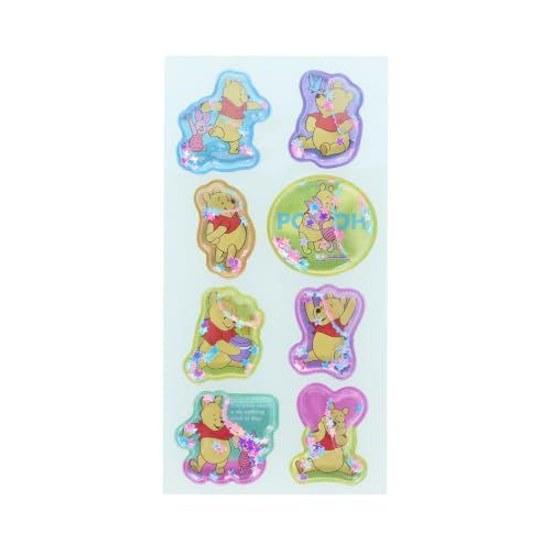 Sun-Star Stationery Winnie Pooh Disney Goods Sticker Puffy Water-filled Yellow
