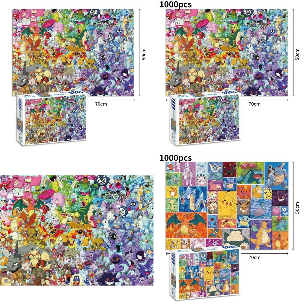 Puzzle di Cartoni Animati Raffinato con Mille Pezzi di Personaggi di One Piece Per Bambini e Adulti Appassionati da Godere Insieme