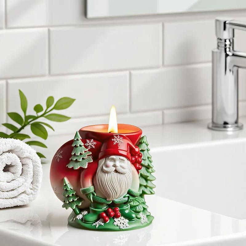 A Top Quality Scented Candles, Gypsum Cups, Stone Containers, Santa Claus Candle Cups, DIY Decorative Gifts