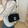 Modern Crossbody Chic Bag In Classic Colors Featuring Elegant Chain Strap And Soft Texture