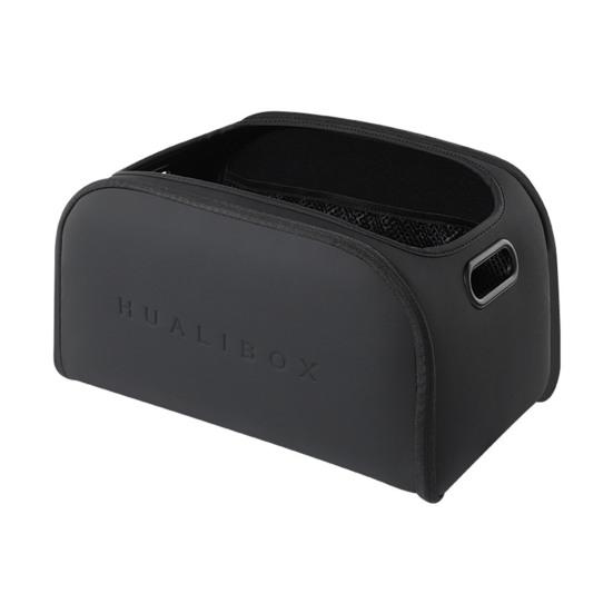 Large Capacity Car Storage Box for Passenger Seat Faux Leather чёрный