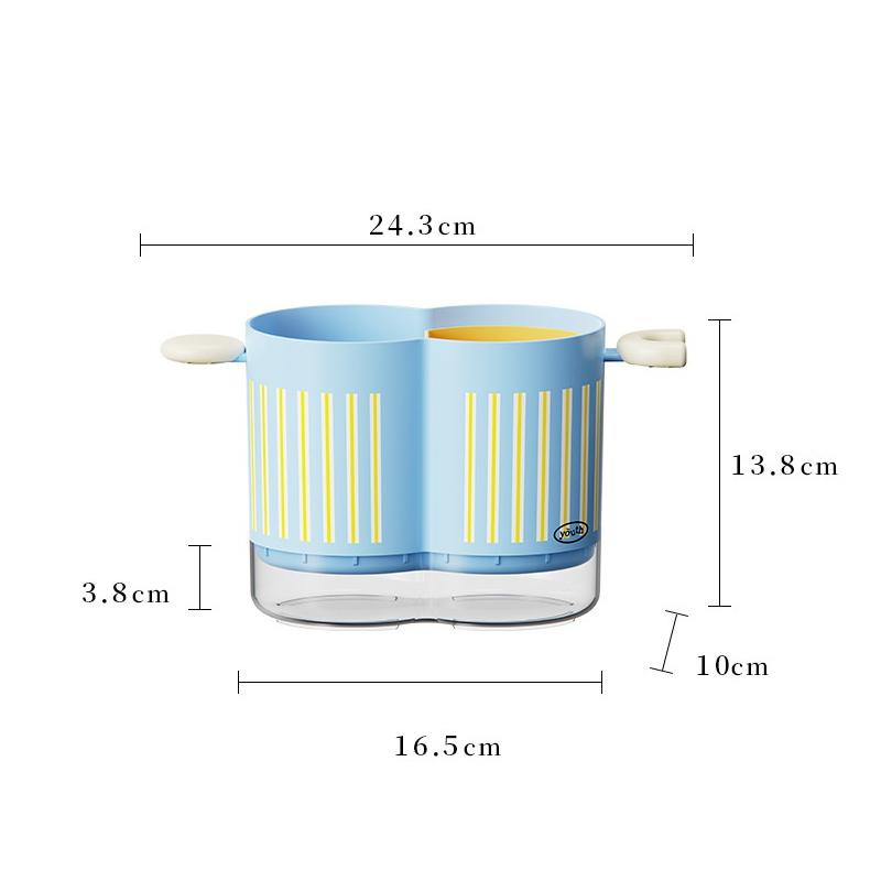 

Dopamine Kitchen Chopstick Holder Multifunctional With Drain Round Storage Rack Classified High Value Drain Chopstick Cage Home