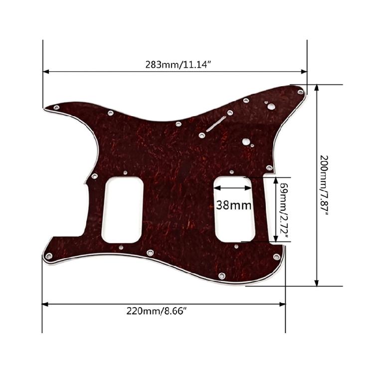 11 Hole Scratchplate Standard Guitar Mudguard Guitar Bass 6 Strings Model Guitar