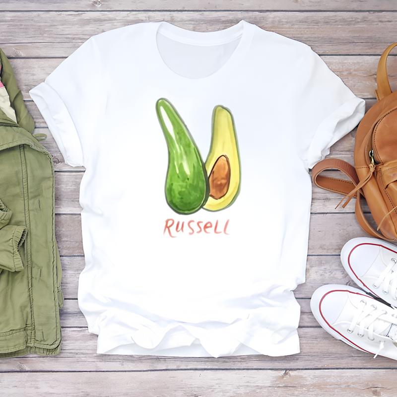 

Футболка на каждый день для женщин, модный летний дизайн с милым принтом, короткий рукав. 5XL