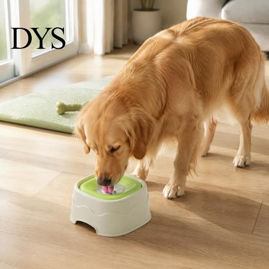 Large Capacity Pet Water Feeder Bowl with Floating Disk, No Spill Dispenser Slow for Dogs Cats, Splash Proof Drink Dog Drinking