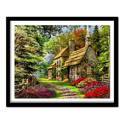 Needlework Diy Embroidery House Villa Hovel European Home Diamond Painting Cross Stitch Decor