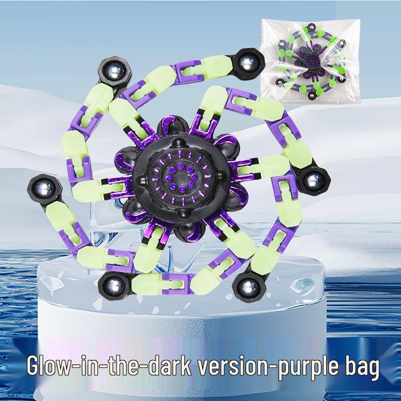 Kids' Transforming Luminous Gyro Decompression Fidget Toy