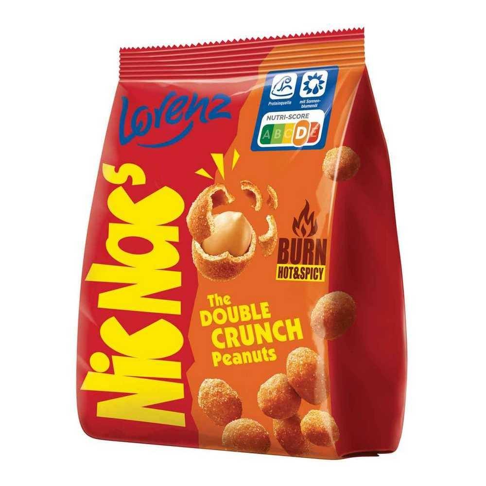Lorenz Nicknax Snack di Arachidi Piccanti 110G