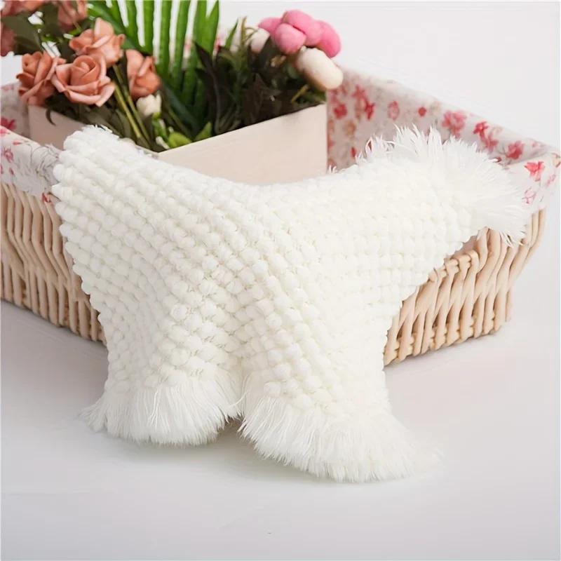 Basket Stuffer Filler Baby Photo Pad Soft Crochet Newborn Photo Background Prop 1 Pc Multicolored Photo Blanket Studio Props